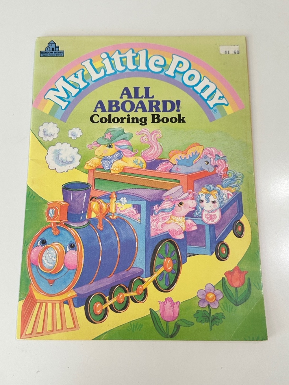 Rare Vintage 1988 My Little Pony All Aboard Big Brother Coloring Book